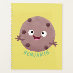 Cute smart chocolate chip cookie cartoon planner