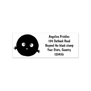Cute smart chocolate chip cookie cartoon rubber stamp