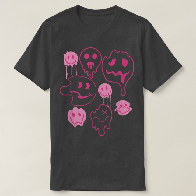 Cute Smile Face Design For Women T-shirt1522 T-Shirt (Design Front)