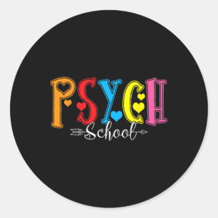 Cute Smile Face Girls 1st Grade Ck To School Kids Classic Round Sticker