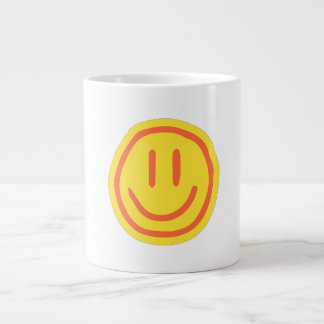 Cute Smile Face | Positive Happy Emoji Design Large Coffee Mug