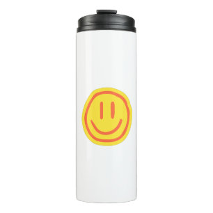 Cute Smile Face   Positive Happy Emoji Design Thermal Tumbler
