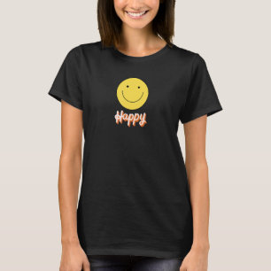 Cute Smile Happy Face Unisex Yellow Fun Sun Summer T-Shirt