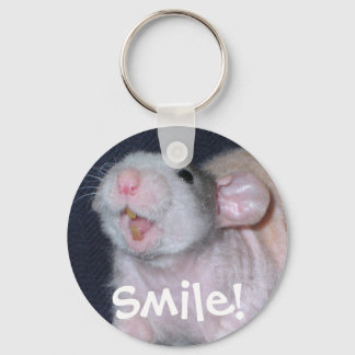 Cute Smile Rat Key Ring