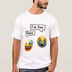 Cute Smiley Face Emoji Men’s T-Shirt