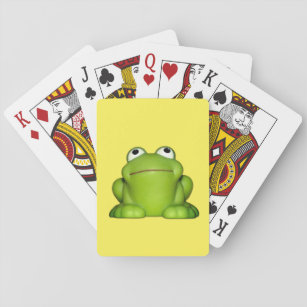 Cute Smiley Frog Playing Cards
