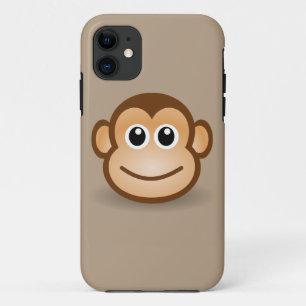 cute smiling animated monkey iPhone 11 case