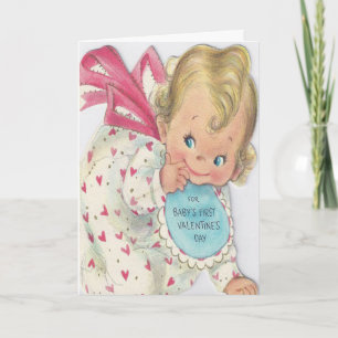 Cute Smiling Baby's First Valentine's Day Card
