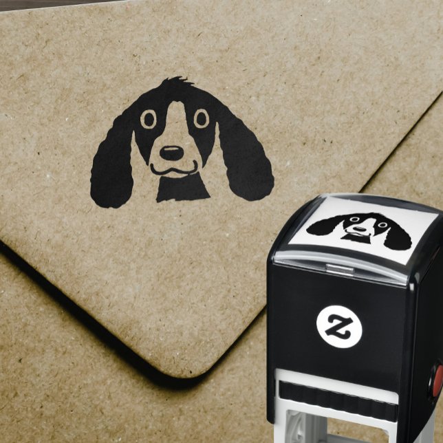 Cute Smiling Cartoon Dog Self-inking Stamp (Creator Uploaded)