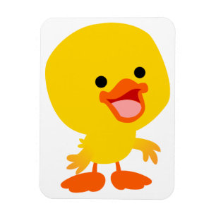 Cute Smiling Cartoon Duckling Flexible Magnet