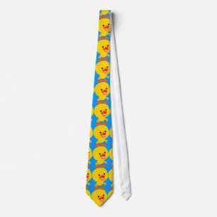 Cute Smiling Cartoon Duckling Tie