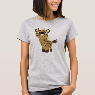 Cute Smiling Cartoon Hyena Women T-Shirt