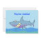 Cute Smiling Cartoon Shark Party Invitations