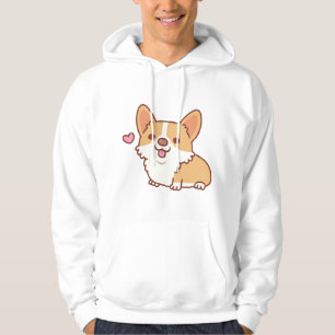 Cute Smiling Corgi Dog Hoodie