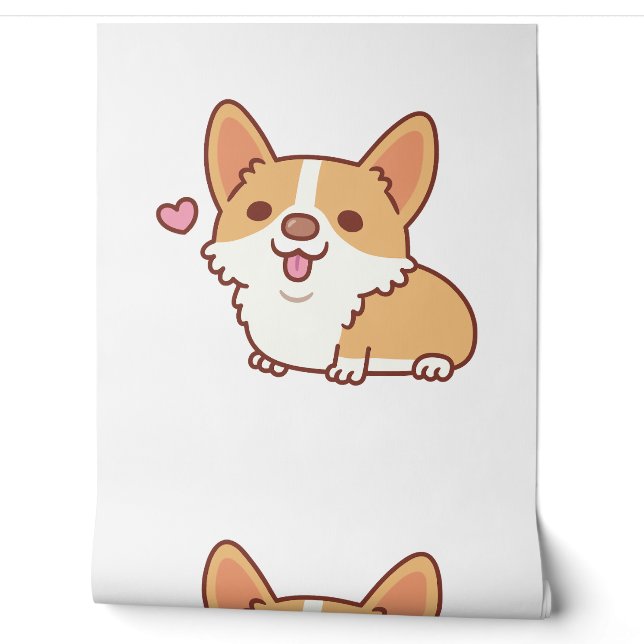Cute Smiling Corgi Dog Wallpaper (Unrolling)