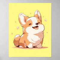 Cute Smiling Corgi - 