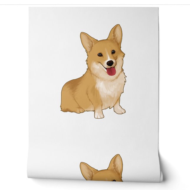 Cute smiling corgi  wallpaper (Unrolling)