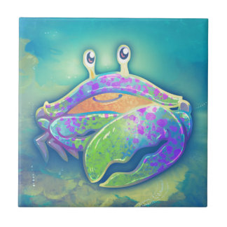 Cute Smiling Crab Tile