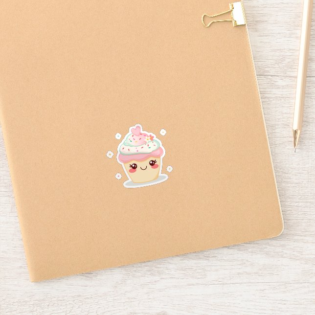Cute Smiling Cupcake (Notebook)