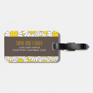 Cute Smiling Daisies Personalizable Luggage Tag