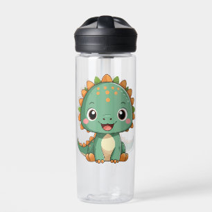 Cute Smiling Dinosaur Kids Water Bottle