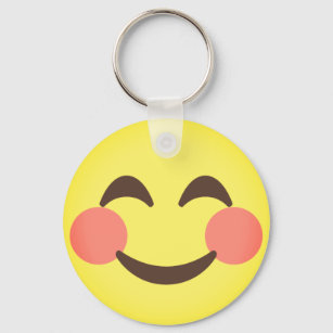 Cute Smiling Emoji Key Ring