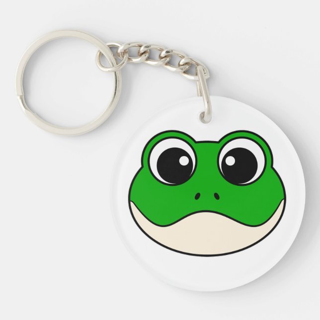 Cute Smiling Frog Key Ring (Front)
