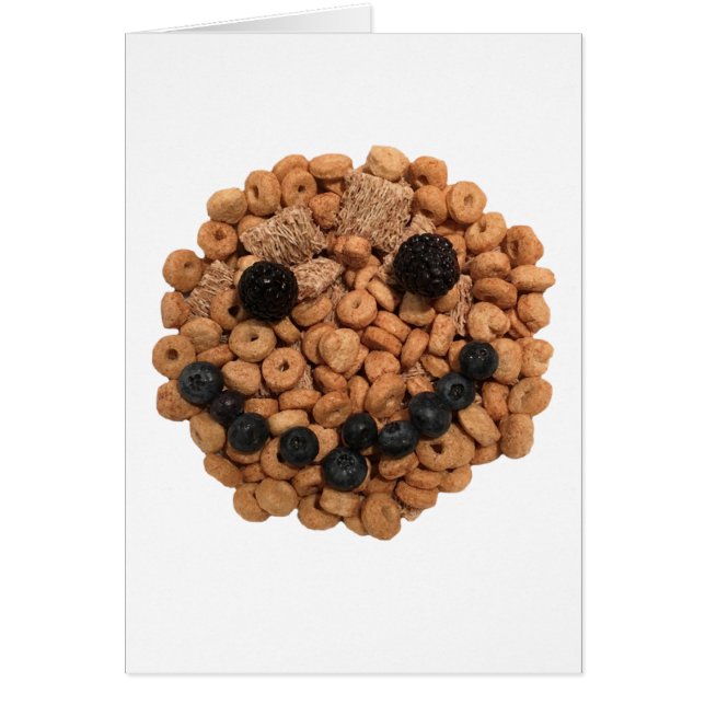 Cute Smiling Fruit and Cereal Face (Front)