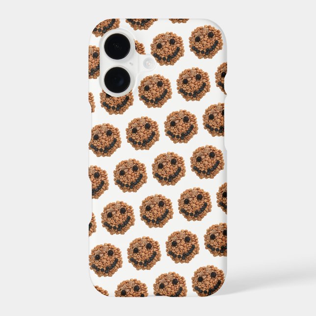 Cute Smiling Fruit and Cereal Face Pattern (Back)