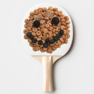 Cute Smiling Fruit and Cereal Face Ping Pong Paddle