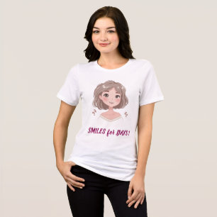 Cute Smiling Girl Portrait Tri-Blend Shirt