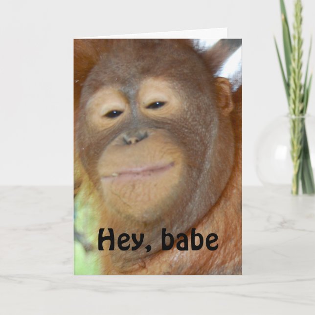 Cute Smiling Happy Valentine Holiday Card (Front)