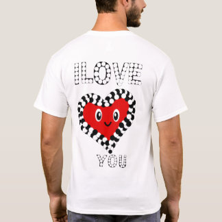 Cute Smiling Heart I Love You Matching T-Shirt