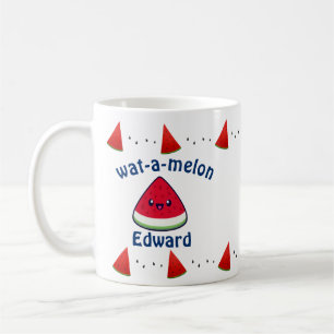 Cute Smiling Kawaii Watermelon   Coffee Mug