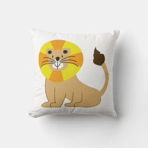 Cute smiling lion to be a friend cushion
