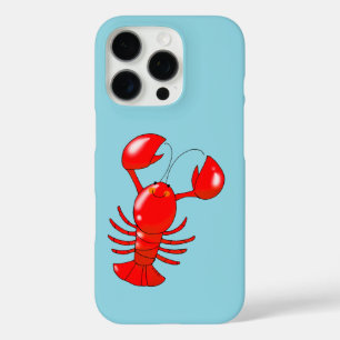 Cute Smiling Lobster Cartoon Design iPhone 16 Pro Case