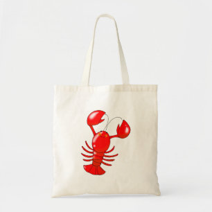 Cute Smiling Lobster Cartoon Design Tote Bag