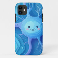 Cute Smiling Neuron iPhone / iPad case