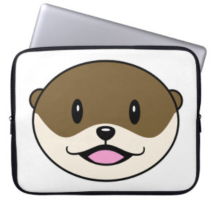 Cute Smiling Otter Laptop Sleeve
