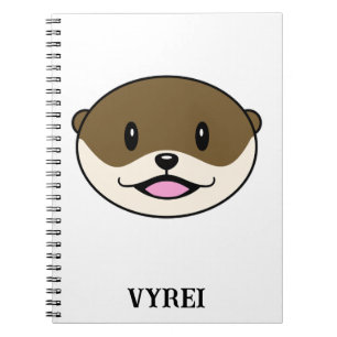 Cute Smiling Otter Notebook