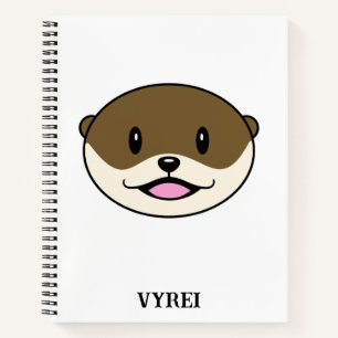 Cute Smiling Otter Notebook
