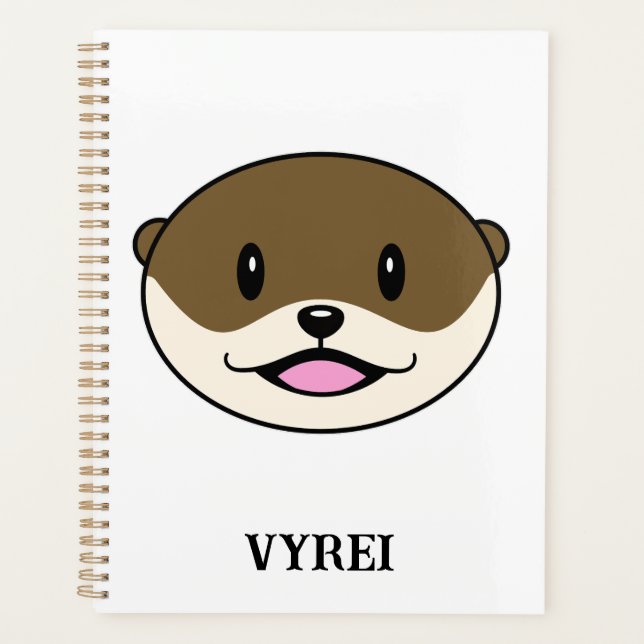 Cute Smiling Otter Planner (Front)