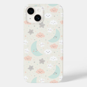 Cute Smiling Pastel Sky Pattern Case-Mate iPhone 14 Case