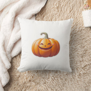 Cute Smiling Pumpkin – Fun Fall Character Cushion