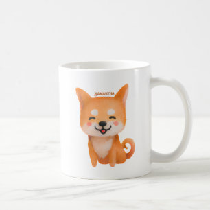Cute Smiling Shiba Inu Coffee Mug