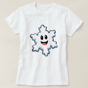 Cute Smiling Snowflake – Happy Christmas T-Shirt