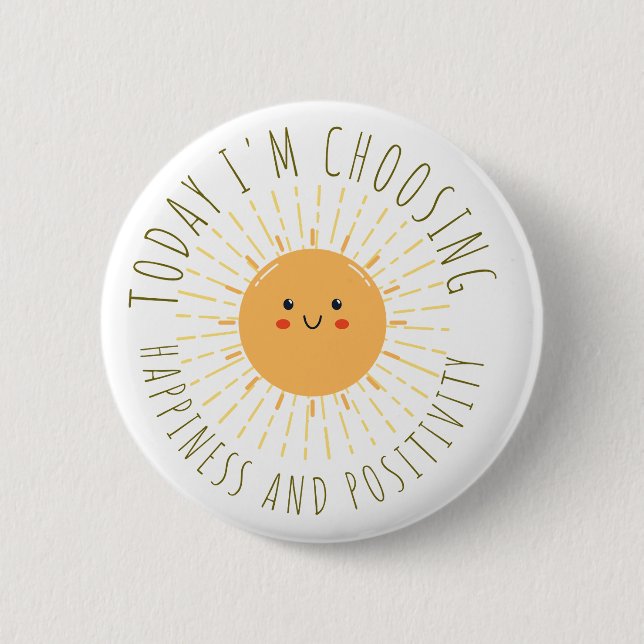 Cute Smiling Sun  6 Cm Round Badge (Front)