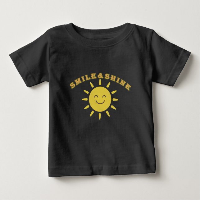 Cute Smiling Sun Baby T-Shirt (Front)