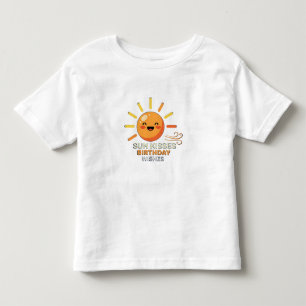 Cute Smiling Sun Birthday Wishes Toddler Fine Jers T-Shirt