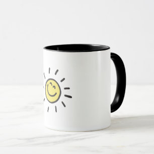 Cute Smiling Sun Mug   Happy Sunshine Coffee Mug